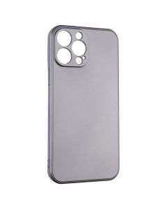 Чехол накладка для iPhone 13 Pro Max METALLIC Case Серый (Grey)