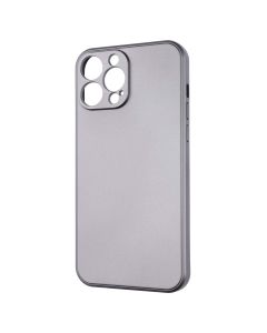 Чехол накладка для iPhone 13 Pro Max METALLIC Case Серый (Grey)