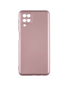Чохол накладка для Samsung A12/M12 METALLIC Case Рожевва (Pink)