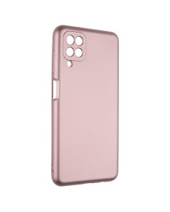 Чохол накладка для Samsung A12/M12 METALLIC Case Рожевва (Pink)