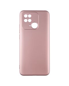 Чохол накладка для Xiaomi Redmi 10C METALLIC Case Рожева (Pink)