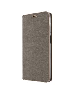 Чохол кейс для Samsung A12/M12 LUNA Book Gold Срібний (Silver)