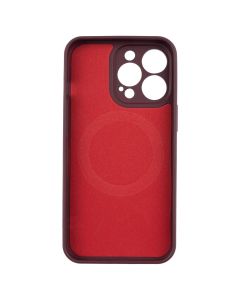 Чехол накладка для iPhone 13 Pro Monro MagSafe Красный (Бургундия)