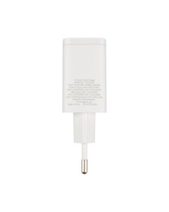 Baseus Compact Quick Charger 20W QC+PD (1USB-C + 1USB) Білий (White)