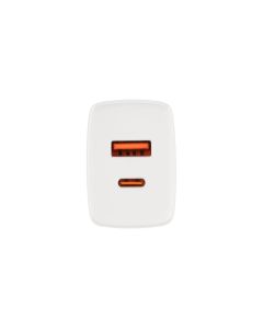 Baseus Compact Quick Charger 20W QC+PD (1USB-C + 1USB) Білий (White)