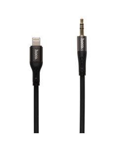 Кабель AUX Hoco UPA22 3.5 to Lightning 1м Чорний (Black)