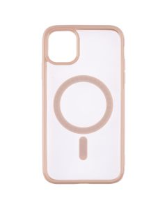 Чехол накладка для iPhone 11 Clear Color MagSafe Case Розовый (Pink)