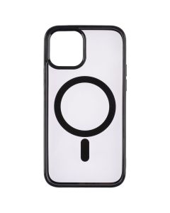 Чехол-накладка для iPhone 12/12 Pro Clear Color MagSafe Case Черный (Black)