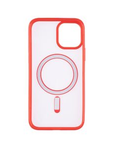 Чехол-накладка для iPhone 12/12 Pro Clear Color MagSafe Case Красный (Red)