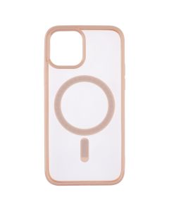Чехол накладка для iPhone 12/12 Pro Clear Color MagSafe Case Розовый (Pink)