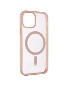 Чехол накладка для iPhone 12/12 Pro Clear Color MagSafe Case Розовый (Pink)