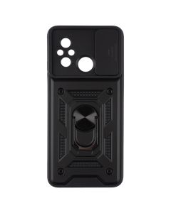Чохол накладка для Xiaomi Redmi 12C Camshield Serge Ring Чорна (Black)