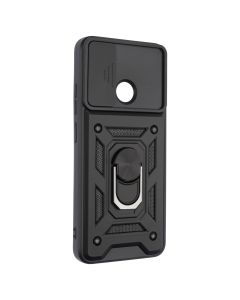 Чохол накладка для Xiaomi Redmi 12C Camshield Serge Ring Чорна (Black)