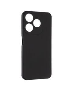 Чехол накладка для TECNO Spark 10C Soft Case Ring Черный (Black)