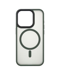 Чехол накладка для iPhone 15 Pro WAVE Matte Insane MagSafe Зеленый