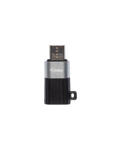 OTG кабель Gelius Micro USB to Type-C GP-OTG007 Срібний Чорний (Silver Black)