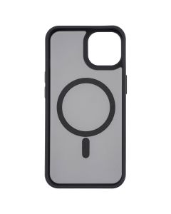 Чохол-накладка для iPhone 13 Metal Buttons MagSafe Colorful Чорна (Черный)