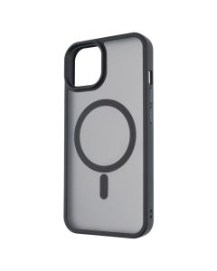 Чохол-накладка для iPhone 13 Metal Buttons MagSafe Colorful Чорна (Черный)