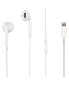 Навушники з мікрофоном Veron V16L Lightning Білі (White)