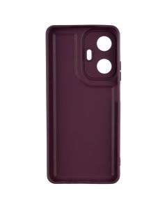 Чехол-накладка для Realme C55 из мягкой кожи, фиолетовый (Purple)