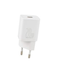 Зарядний пристрій Baseus Super Silicone PD Charger 20W (1USB-C) Білий (White)
