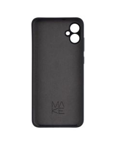 Чохол накладка для Samsung A05 Silicone MakeFuture Чорна (Black)