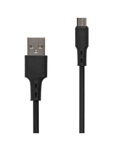 USB-кабель Glasscove Flex 2.4A Micro-USB 1м Черный (Black)