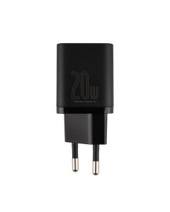 Зарядний пристрій Baseus Super Silicone PD Charger 20W (1USB-C) Чорний (Black)