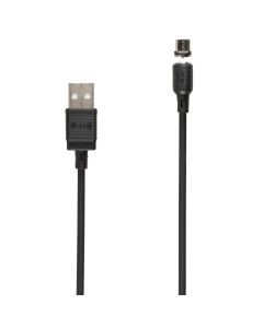 USB кабель XO NB187 PVC Magnetic 2.1A Micro-USB 1м Чорний (Black)