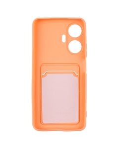 Чехол накладка для Realme C55 WAVE Цветной Карман Розовый (Светло-розовый)