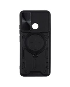 Чехол накладка для Xiaomi Redmi 12C Protective Sand Case Черный (Black)