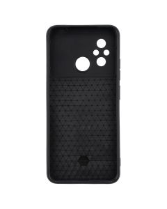 Чехол накладка для Xiaomi Redmi 12C Protective Sand Case Черный (Black)