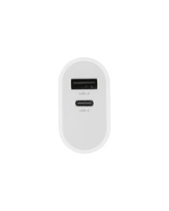 Зарядний пристрій DC CA-D20 (1 USB+1 USB-C) 2.4A Білий (White)