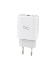 Зарядное устройство DC CA-D24 (2 USB) 2.4A + кабель Micro-USB Белый (White)