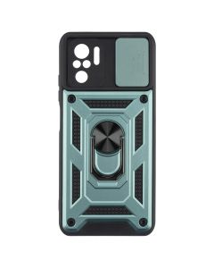 Чохол накладка для Xiaomi Redmi Note 10 Pro Camshield Serge Ring Зелена (Green)