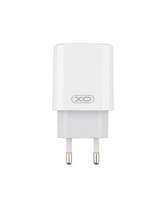 Зарядний пристрій XO L85C (2USB) 12W 2.4A + кабель Lightning Білий (White)