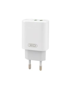 Зарядний пристрій XO L85C (2USB) 12W 2.4A + кабель Micro-USB Білий (White)