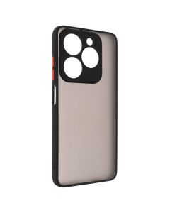 Чехол накладка для TECNO Spark 20/20C/GO 2024/POP 8/Infinix Hot 40i Bumper Matte Case Черный (Black)