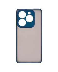 Чехол накладка для TECNO Spark 20/20C/GO 2024/POP 8/Infinix Hot 40i Bumper Matte Case Синий (Blue)