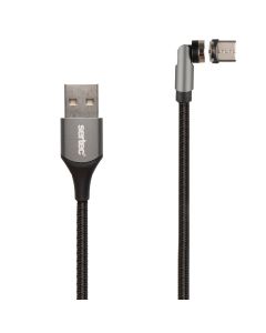 USB-кабель Sertec ST-064 Magnetic Type-C 1м Чёрный