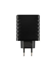 Зарядний пристрій Proove Speed Surge Gan 65W (1USB + 2USB-C) Чорний (Black)