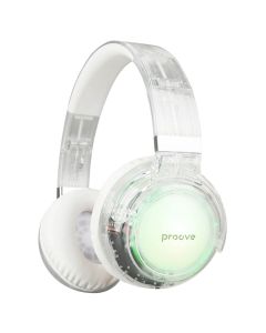 Бездротові повнорозмірні навушники Proove Crystal Galaxy Білі (Transparent White)