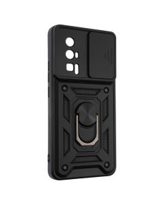 Чохол накладка для Xiaomi Poco F5 Pro Camshield Serge Ring Чорна (Black)