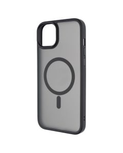 Чехол накладка для iPhone 15 Plus WAVE Matte Insane MagSafe Черный (Black)