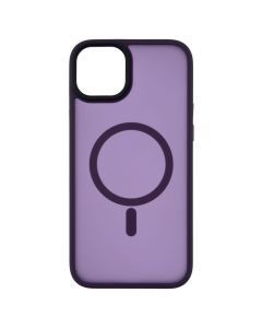Чехол-накладка для iPhone 15 Plus WAVE Matte Insane MagSafe Фиолетовый (Deep Purple)