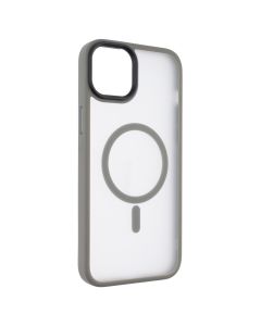 Чехол накладка для iPhone 15 Plus WAVE Matte Insane MagSafe Серый