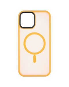 Чехол накладка для iPhone 12 Pro Max WAVE Matte Insane MagSafe Оранжевая (Orange)