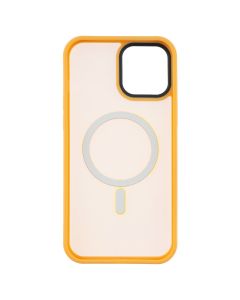 Чехол накладка для iPhone 12 Pro Max WAVE Matte Insane MagSafe Оранжевая (Orange)