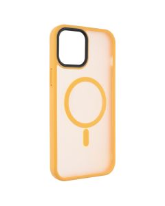 Чехол накладка для iPhone 12 Pro Max WAVE Matte Insane MagSafe Оранжевая (Orange)