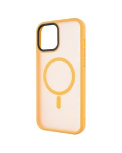 Чехол накладка для iPhone 12 Pro Max WAVE Matte Insane MagSafe Оранжевая (Orange)